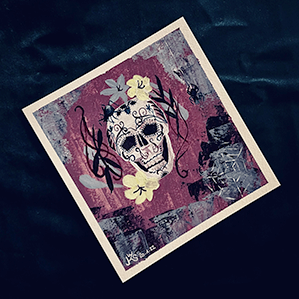 Original Acrylbild | Calavera Candy Skull | Unikat für Dein Zuhause | -Original-Sabrina Wohlfeil Artist