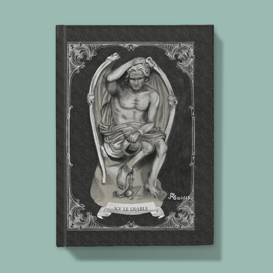 Hardcover Journal Tarotkarte Der Teufel 