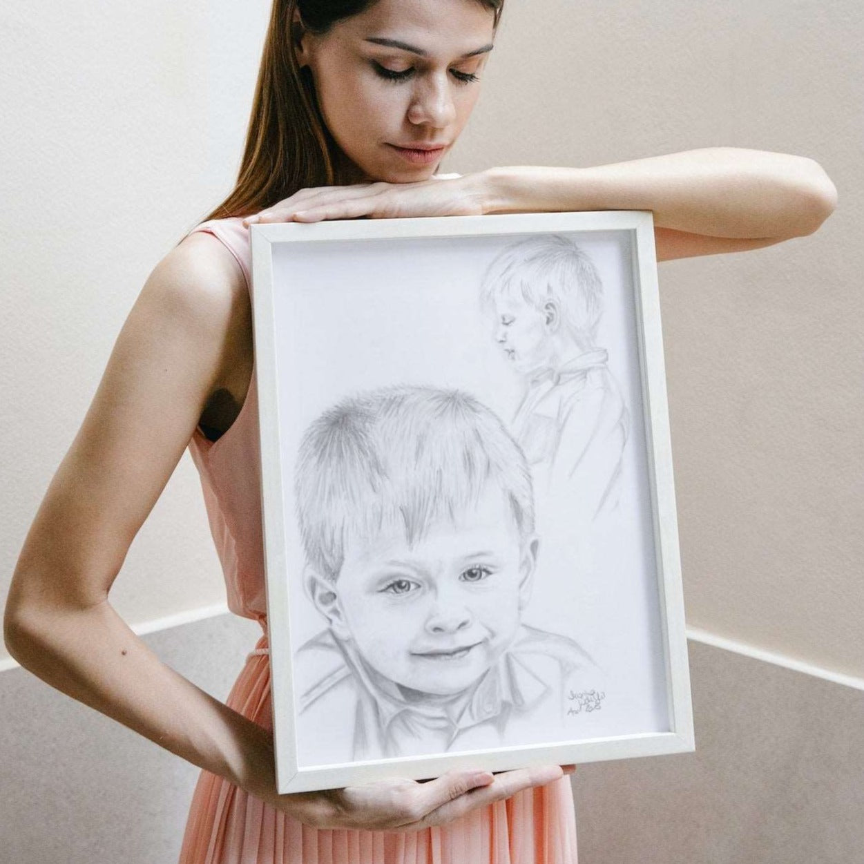 Lass Dein Foto zeichnen - Bleistiftporträt nach Foto - Sabrina Wohlfeil Artist