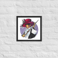 Prince - Aquarellporträt im Comic Sketch Stil | Gerahmter Poster Print-Gerahmtes Poster-Sabrina Wohlfeil Artist