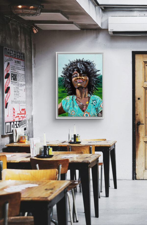 Handgemaltes Acryl Porträt auf Leinwand nach Deinem Foto