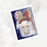 Limitiert - Fine Art Postkarte Tarotmotiv "Die Hohepriesterin" – Bild 5