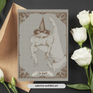 Magische Postkarte Tarotmotiv "La Magie"- Fine Art Print Qualität – Bild 2