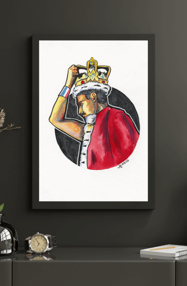 Show must go on - Original Aquarellporträt Freddie Mercury