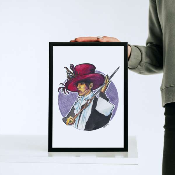 The Artist formerly known as Prince - Original Aquarell Porträt