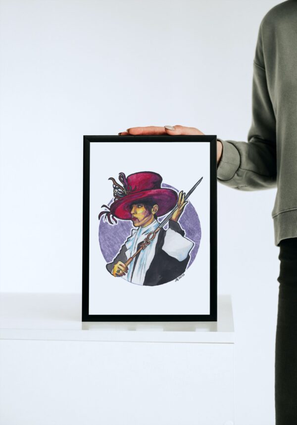 The Artist formerly known as Prince - Original Aquarell Porträt