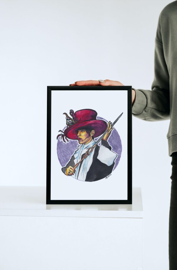 The Artist formerly known as Prince - Original Aquarell Porträt
