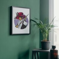 The Artist formerly known as Prince - Original Aquarell Porträt – Bild 3