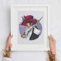The Artist formerly known as Prince - Original Aquarell Porträt – Bild 4