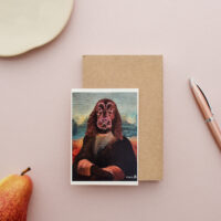 Limitiert - Fine Art Postkarte "Luna Lisa" nach Da Vinci – Bild 3