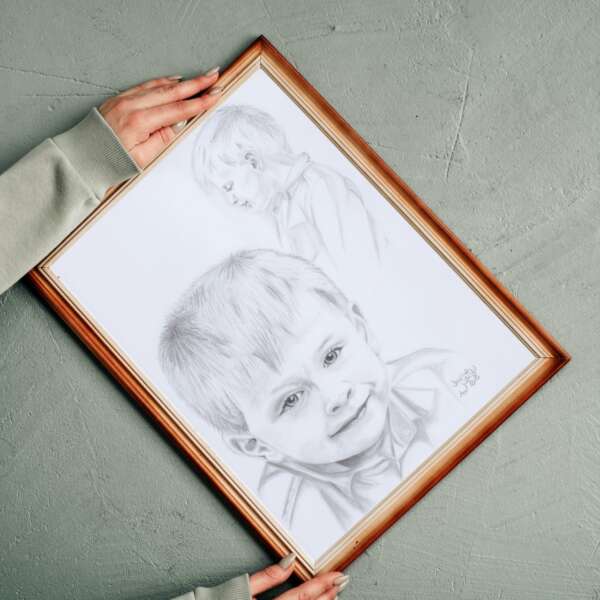 Dein Foto als Bleistiftzeichnung