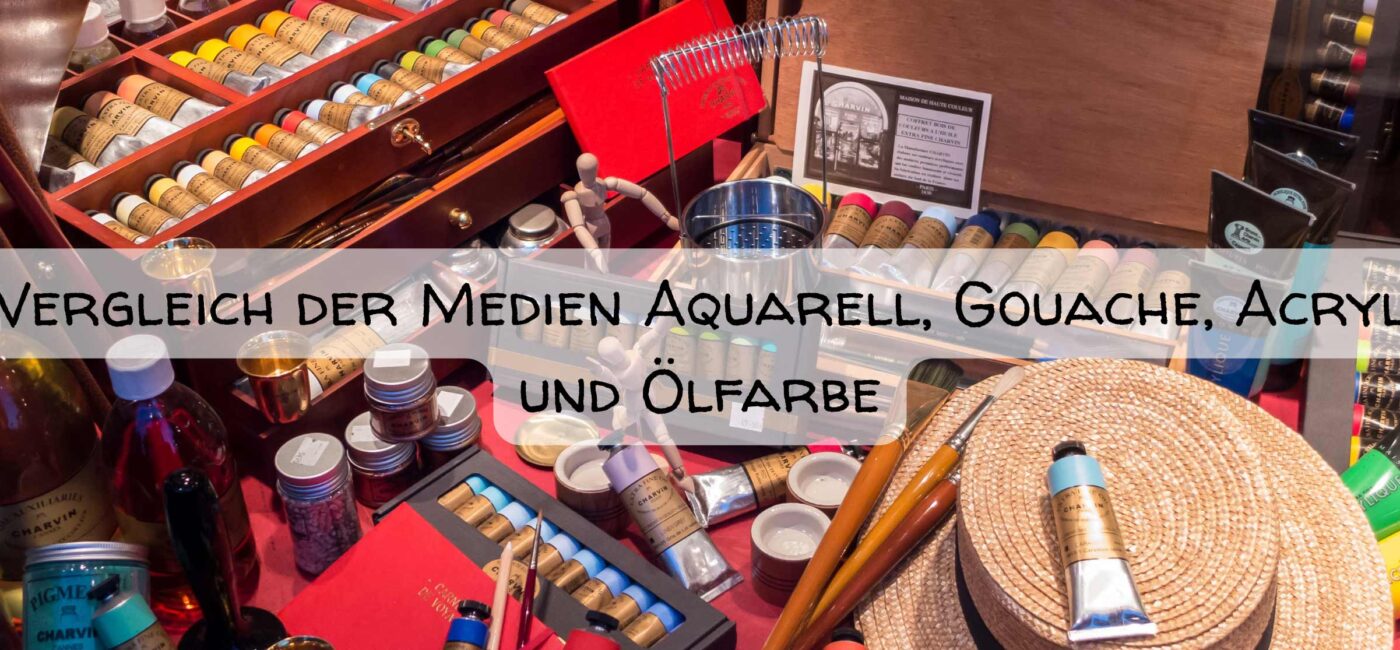 Vergleich Aquarell Gouache Acryl Ölfarbe: Die 4 besten Maltechniken im Test