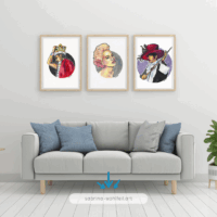 The Artist formerly known as Prince - Original Aquarell Porträt – Bild 2