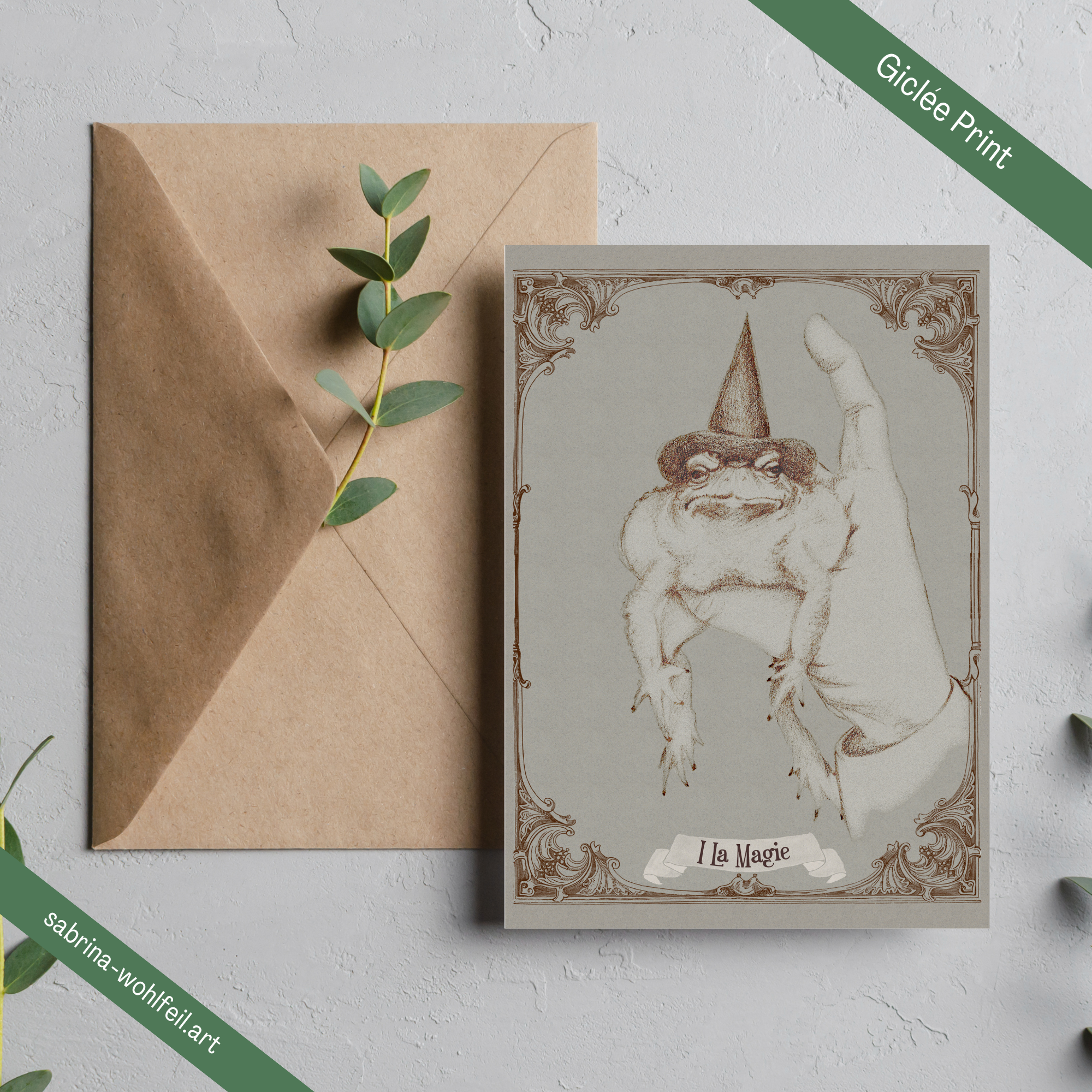 Magische Postkarte Tarotmotiv "La Magie"- Fine Art Print Qualität – Bild 9