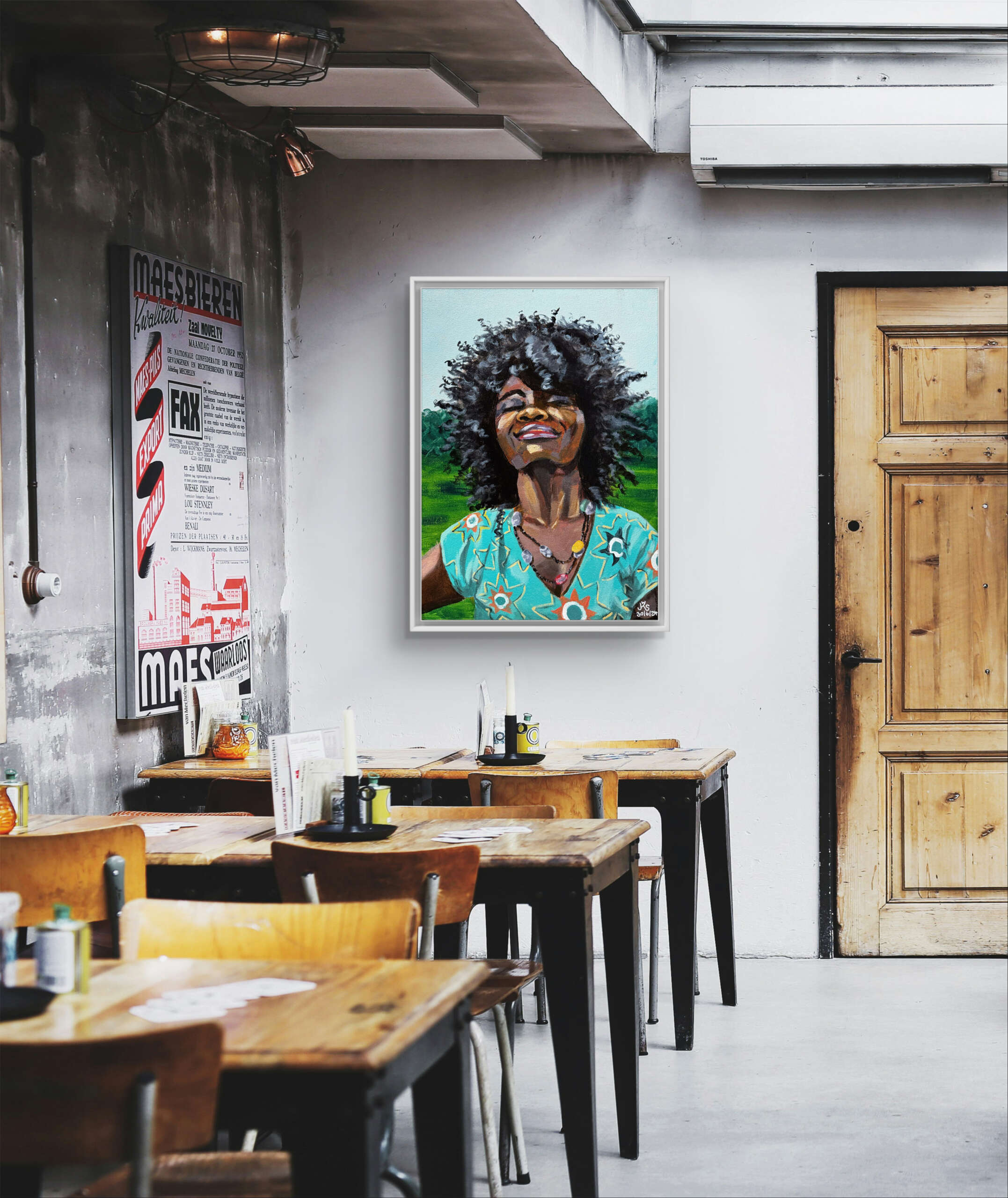 Handgemaltes Acryl Porträt auf Leinwand nach Deinem Foto