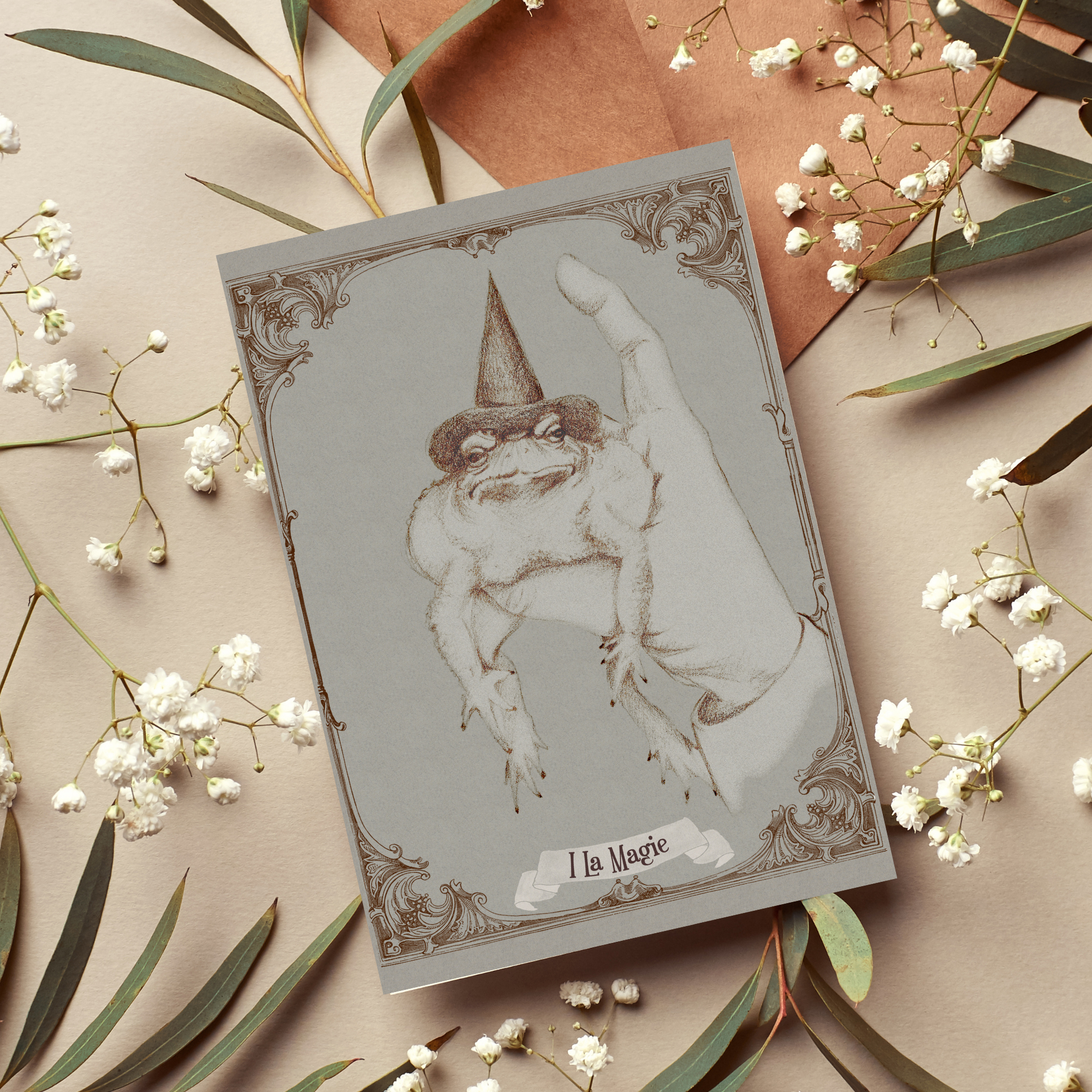 Magische Postkarte Tarotmotiv "La Magie"- Fine Art Print Qualität – Bild 8