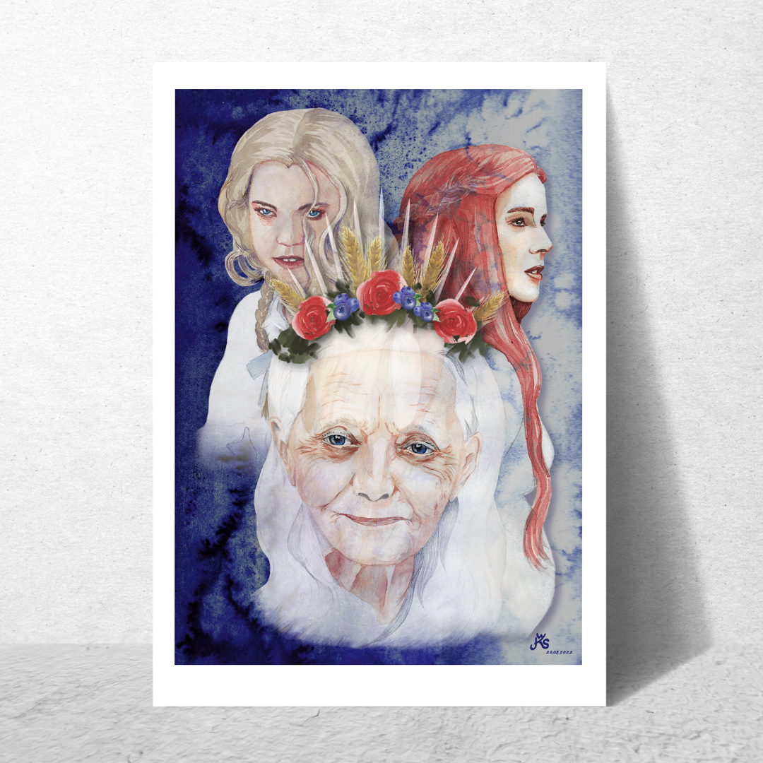 Limitiert - Fine Art Postkarte Tarotmotiv "Die Hohepriesterin" – Bild 8