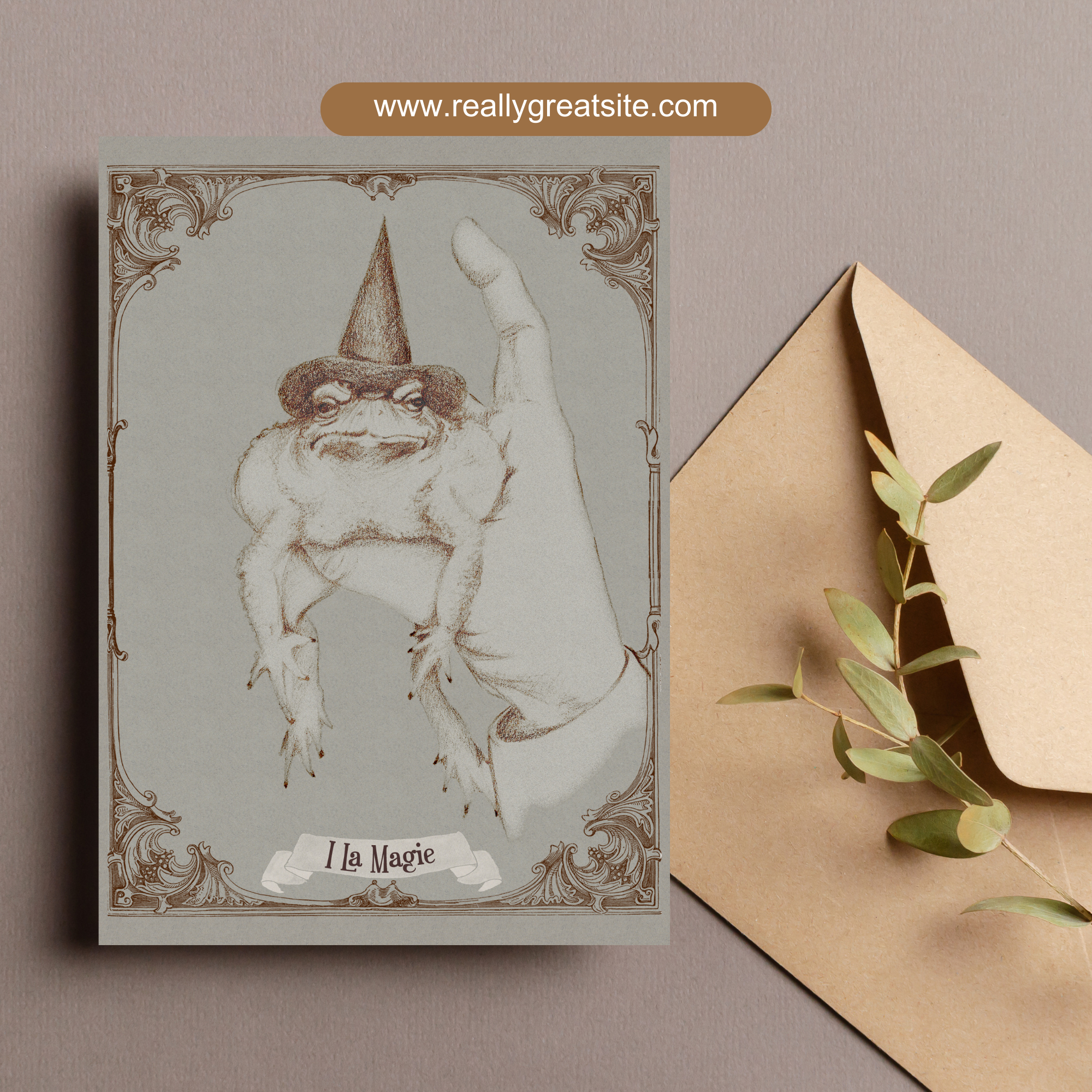 Magische Postkarte Tarotmotiv "La Magie"- Fine Art Print Qualität – Bild 7