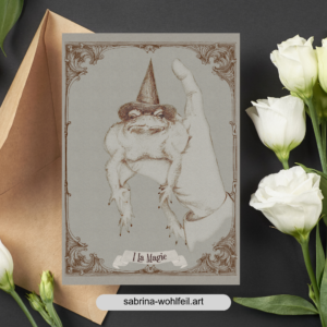 Magische Postkarte Tarotmotiv "La Magie"- Fine Art Print Qualität