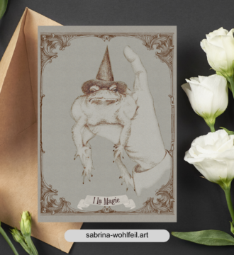 Magische Postkarte Tarotmotiv "La Magie"- Fine Art Print Qualität