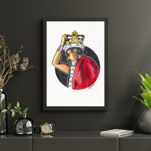 Show must go on - Original Aquarellporträt Freddie Mercury