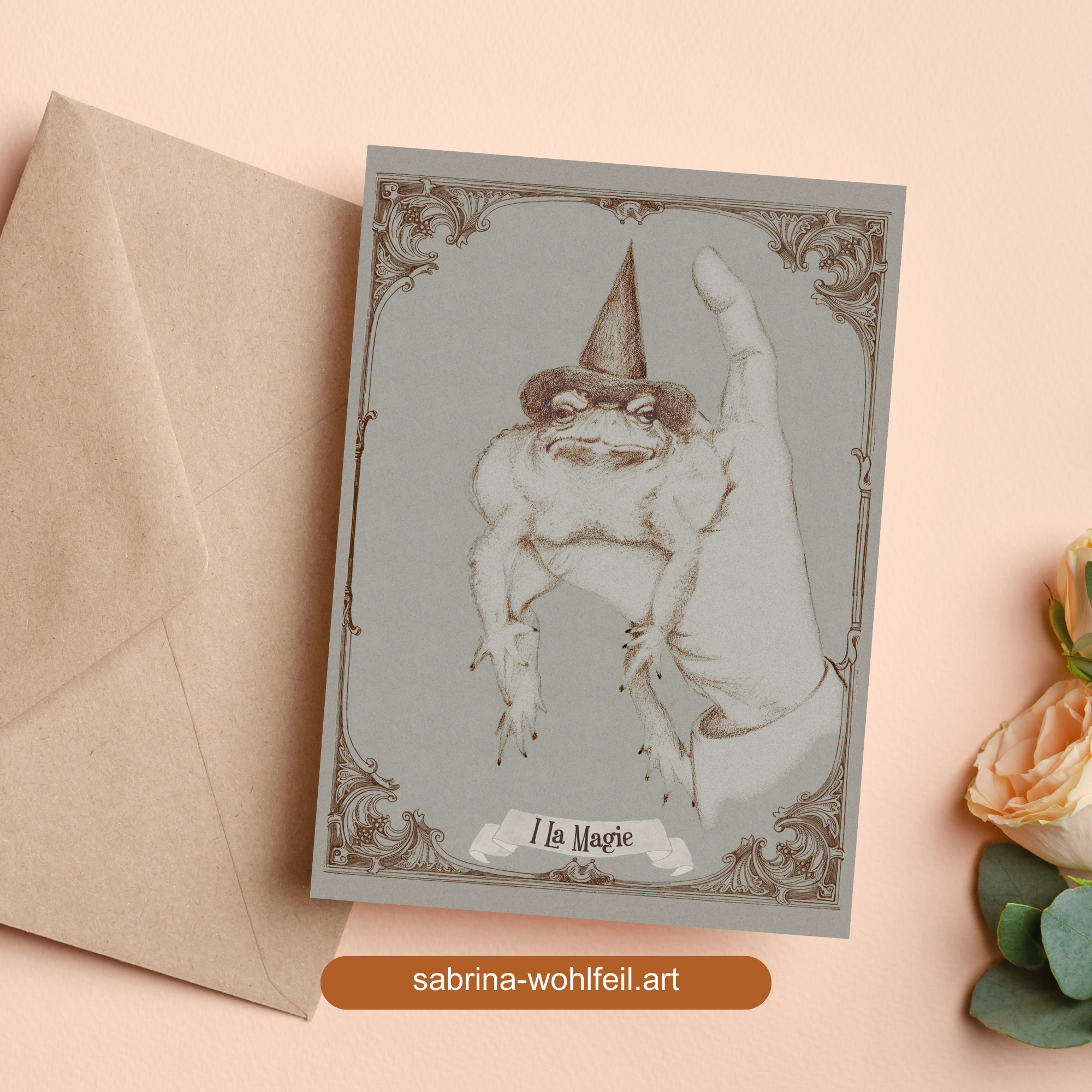 Magische Postkarte Tarotmotiv "La Magie"- Fine Art Print Qualität – Bild 5
