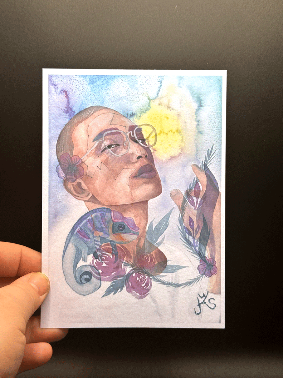 Changing Perspective Kunstdruck Postkarte