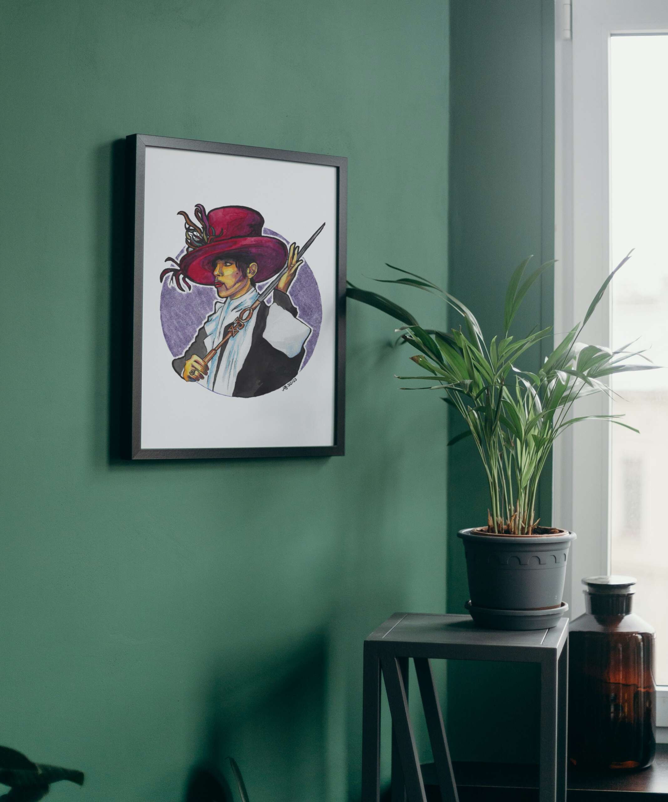 The Artist formerly known as Prince - Original Aquarell Porträt – Bild 2