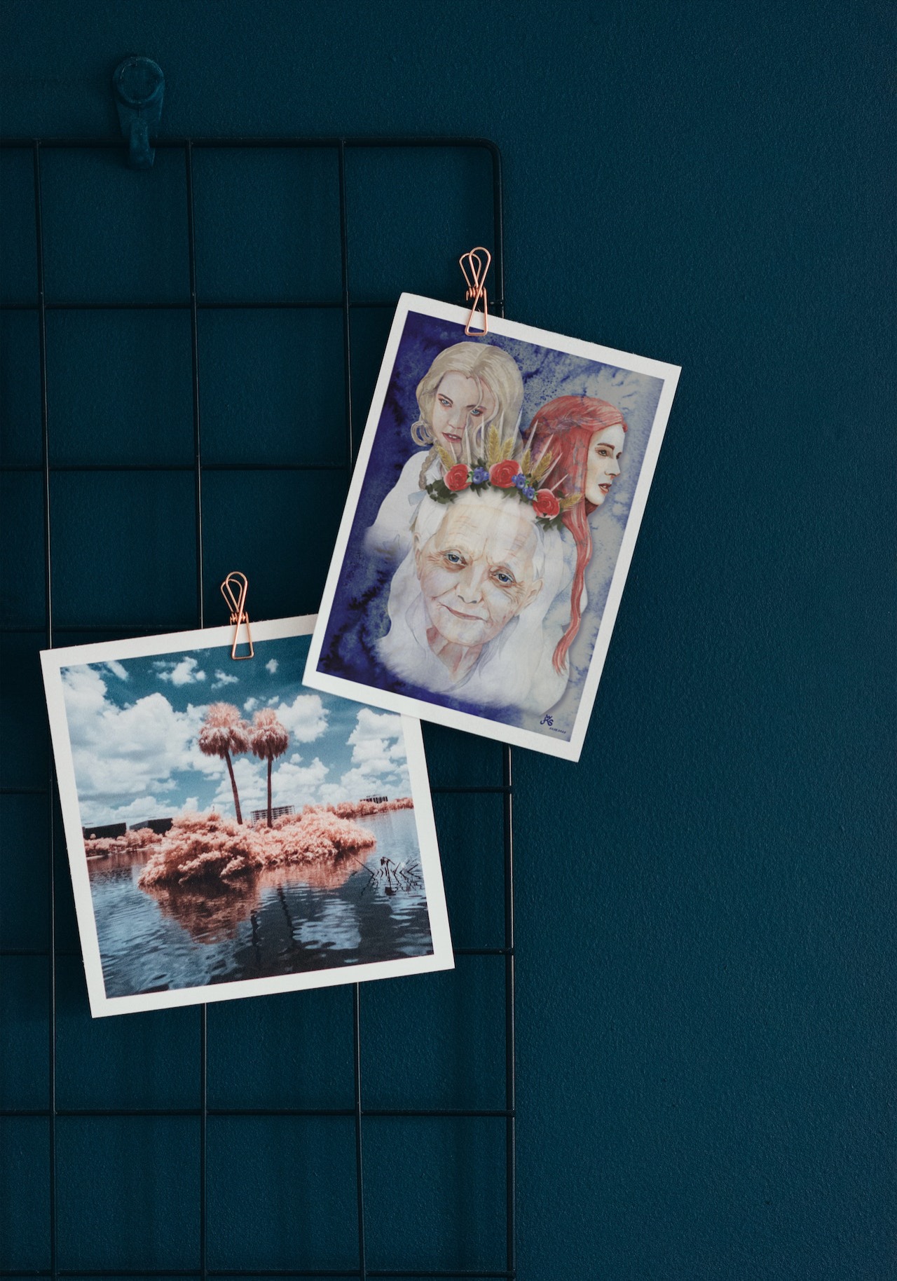 Limitiert - Fine Art Postkarte Tarotmotiv "Die Hohepriesterin" – Bild 2