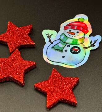 Antifa Schneemann Vinylsticker