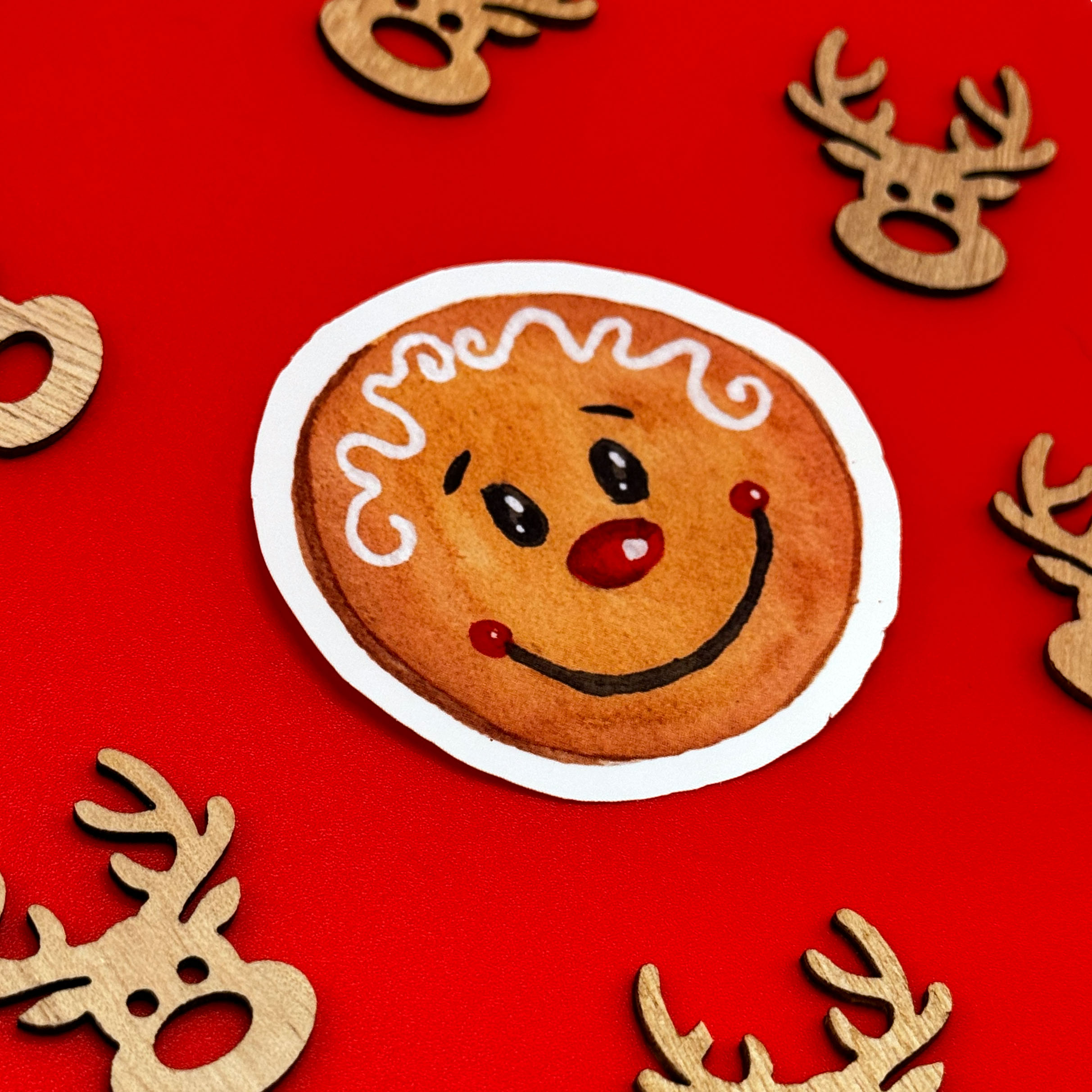 Lebkuchengesicht Vinylsticker