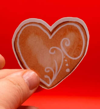 Lebkuchenherz Vinylsticker