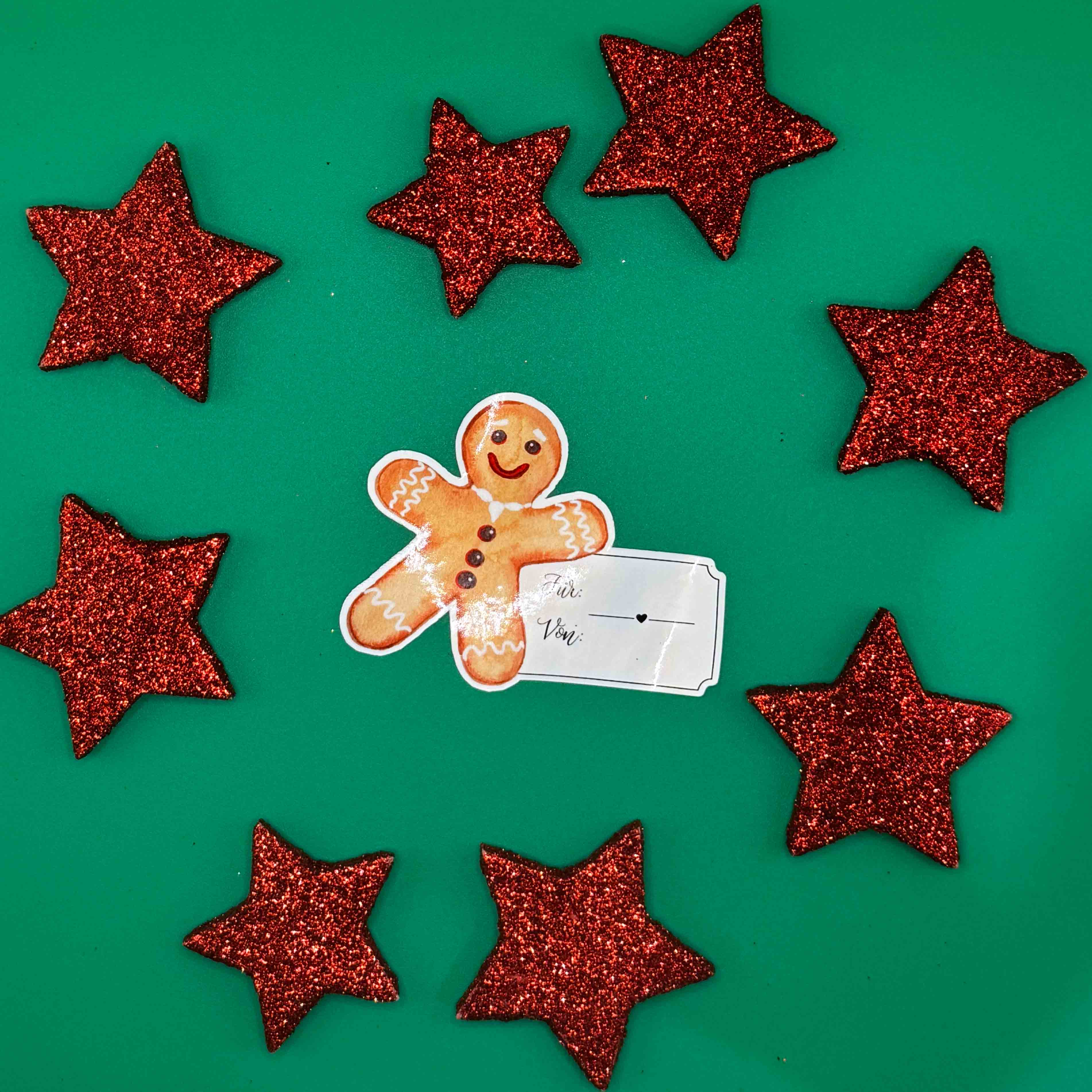 Lebkuchenmann Geschenketikett Vinylsticker