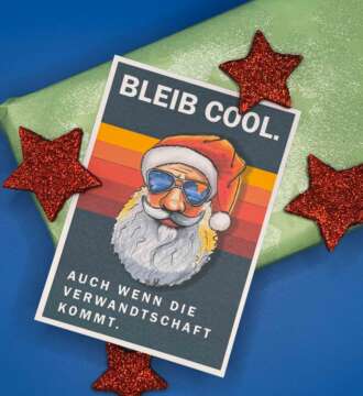Bleib cool Weihnachtskarte