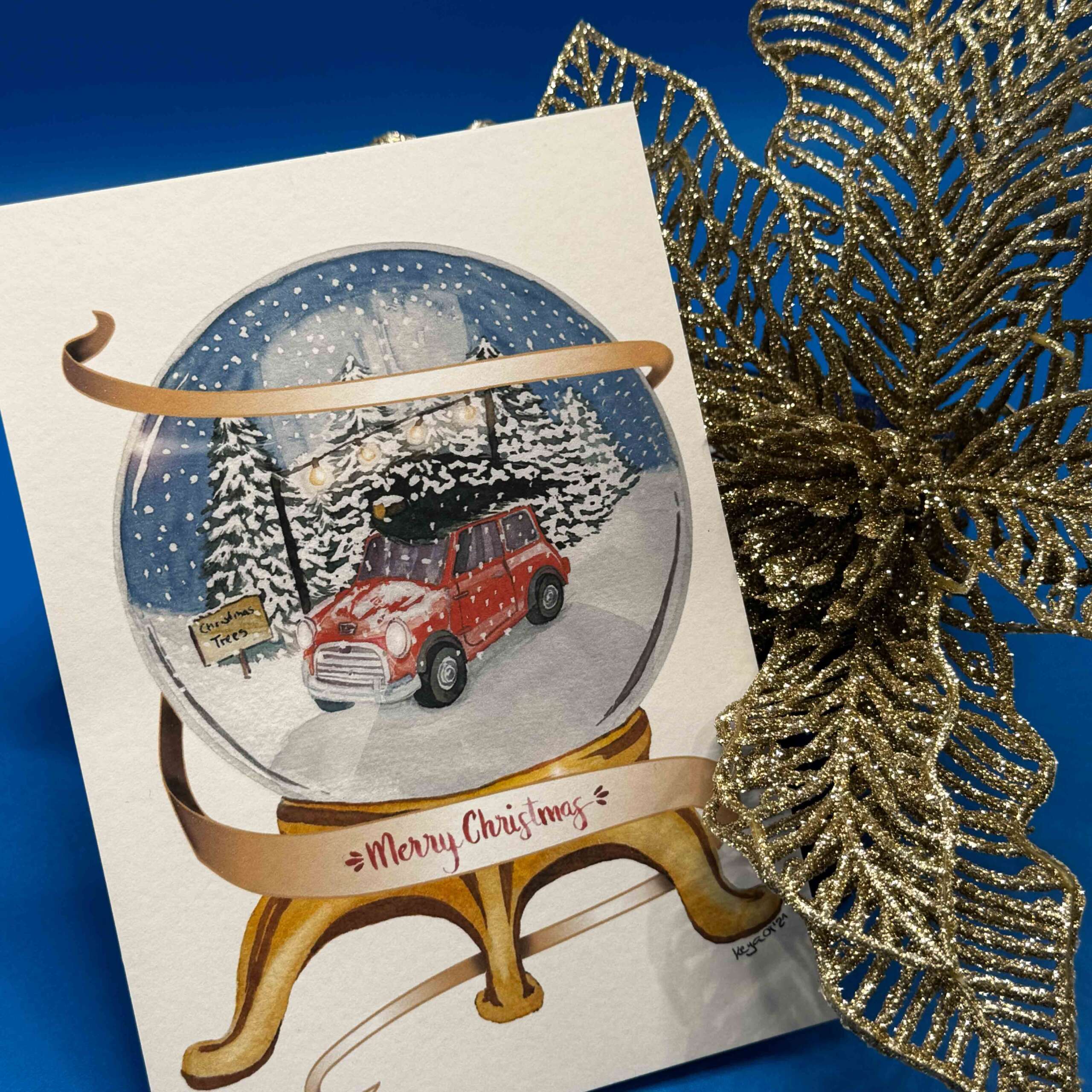 Mini Cooper in Schneekugel