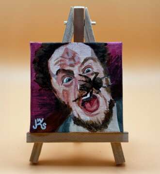 Mini Leinwand Weihnachtskunst Marv