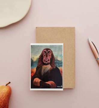 Limitiert - Fine Art Postkarte "Luna Lisa" nach Da Vinci