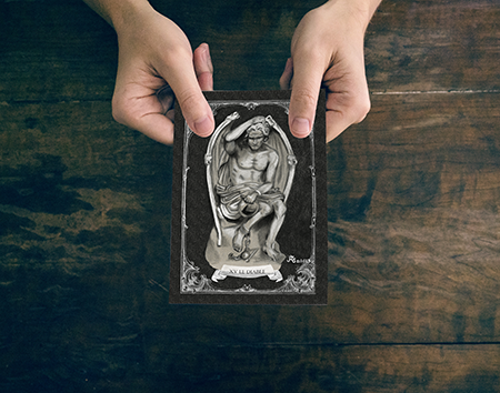 Fine Art Postkarte Tarotmotiv "Der Teufel" – Bild 4