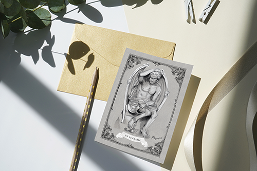 Fine Art Postkarte Tarotmotiv "Der Teufel" – Bild 2