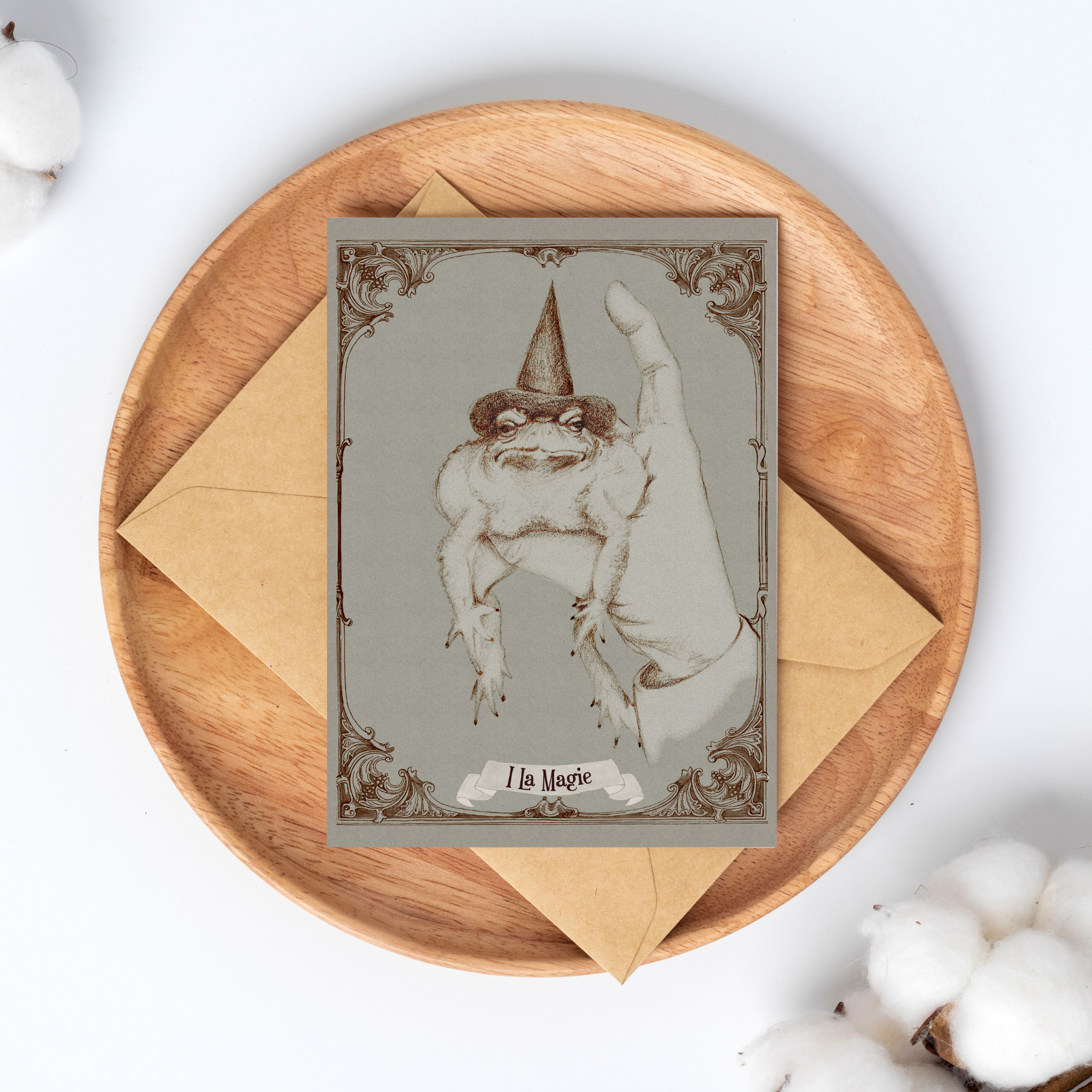 Magische Postkarte Tarotmotiv "La Magie"- Fine Art Print Qualität – Bild 2