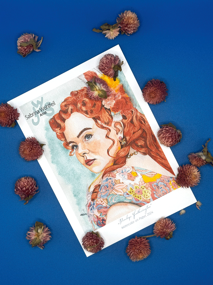 Postkarte Regency Muse DIN A6