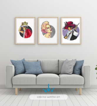 The Artist formerly known as Prince - Original Aquarell Porträt